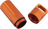 Marbles Waterproof Survival Capsule - 4 Inch CNC Finish Anodized Aluminum Orange Clam Packed by Marbles