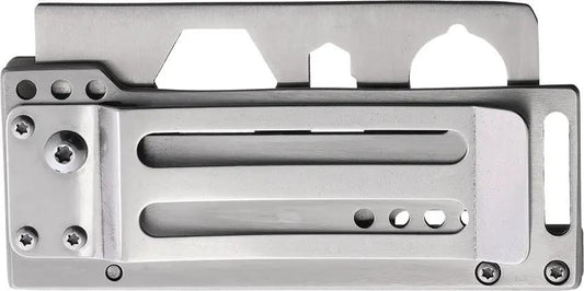 Marbles Multi Function Folder TD2937-35G - 9-In-1 Tool With Tan G10 Handle And Money Clip by Marbles