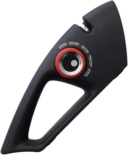 Marbles 5 In 1 Knife Sharpener Black MR695 RM055 - Adjustable Sharpening With Tungsten, Diamond And Ceramic by Marbles