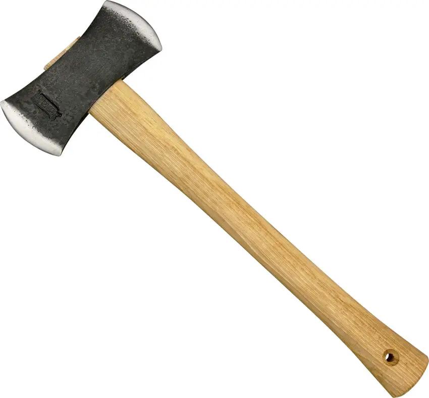 Marbles Double Bit Axe MR700DB - 14.5 Inch Overall Length With 1045 High Carbon Steel Head And American Hickory Handle by Marbles