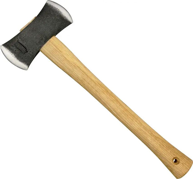 Marbles Double Bit Axe MR700DB - 14.5 Inch Overall Length With 1045 High Carbon Steel Head And American Hickory Handle by Marbles