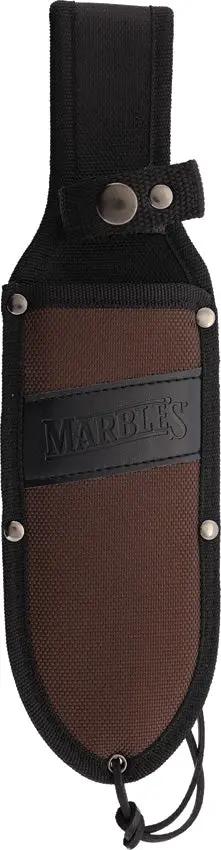 Marbles Fixed Blade Orange MR716 HK1809 - Orange Coated Stainless Tanto Blade With Full Tang And Belt Sheath by Marbles