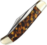 Marbles Folding Hunter MR720 PK1803 - 5.25 Inch Closed With Stainless Mirror Blades And Imitation Tortoise Shell Handle by Marbles
