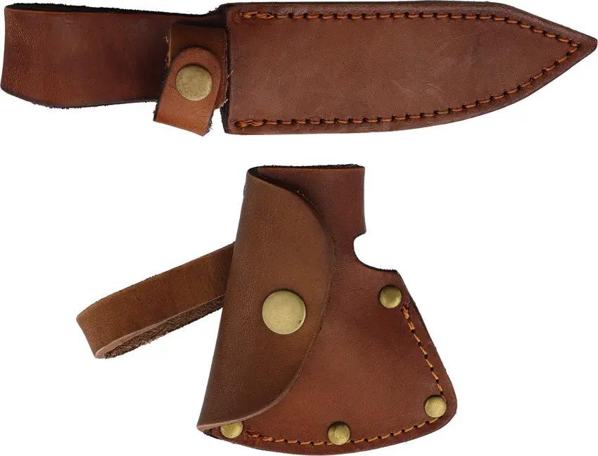 Marbles Hunter Combo Green Micarta - Dual Blade Survival Set With D2 Steel 8in Fixed Blade And 9in Hatchet by Marbles