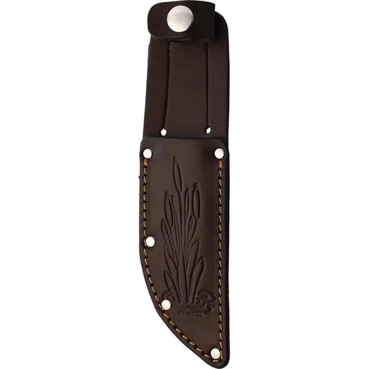 Marbles Woodcraft Fixed Blade MR80203 - Stag Handle, Brass Guard And Pommel, 8.25 Inch Overall by Marbles