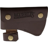 Marbles No 9 Belt Axe MR9 - 14 Inch Overall, Hickory Handle With Brown Leather Sheath by Marbles