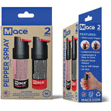 Mace Twist Lock Pepper Spray 0.5oz with Twist Lock Actuator and UV Dye for 10 Feet Range Pack of Two by Mace
