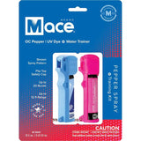Mace Pepper Spray and Trainer Duo - Pink Pepper Spray and Blue Water Trainer Kit With Practice Target by Mace