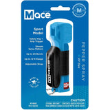 Mace Sport Pepper Spray Blue - 10% OC Pepper With UV Dye, 12 Ft Range, 20 Bursts, Flip Top Safety by Mace
