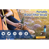 Membrane Solutions Water Filter Straw Camo - Removes Bacteria And Protozoa Down To 0.1 Micron by Membrane Solutions