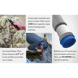 Membrane Solutions Water Filter Straw Camo - Removes Bacteria And Protozoa Down To 0.1 Micron by Membrane Solutions