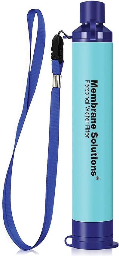 Membrane Solutions Water Filter Straw Blue OESF036_M by Membrane Solutions