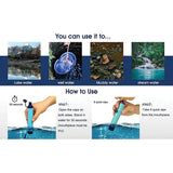 Membrane Solutions Water Filter Straw Blue OESF036 M - Eliminates 99.9999% Bacteria And 99.99% Protozoan Cysts by Membrane Solutions
