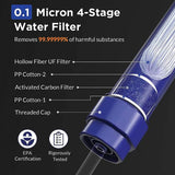 Membrane Solutions Water Filter Straw II - 0.1 Micron Filtration For Bacteria Protozoa And Microplastics by Membrane Solutions