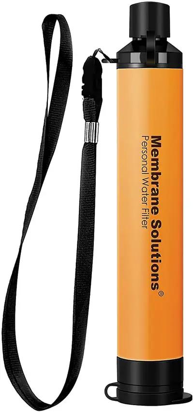 Membrane Solutions Water Filter Straw Orange OESF038_M by Membrane Solutions