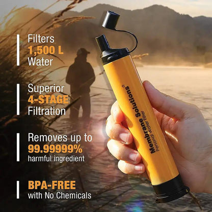 Membrane Solutions Water Filter Straw Orange OESF038_M by Membrane Solutions