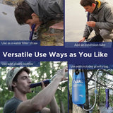 Membrane Solutions Gravity Water Filter Bag 1 Gallon - 4 Stage Filtration for Up to 5000L by Membrane Solutions