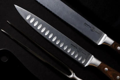 Messermeister Avanta 6 Piece Knife Set BBQ-B - Full Tang X50CrMoV15 Stainless Blades With Pakkawood Handles by Messermeister