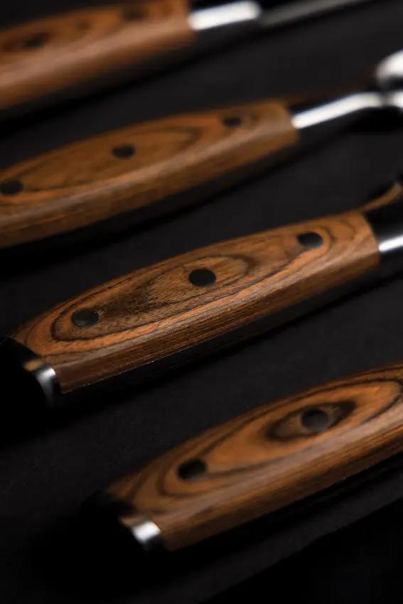 Messermeister Avanta 6 Piece Knife Set BBQ-B - Full Tang X50CrMoV15 Stainless Blades With Pakkawood Handles by Messermeister