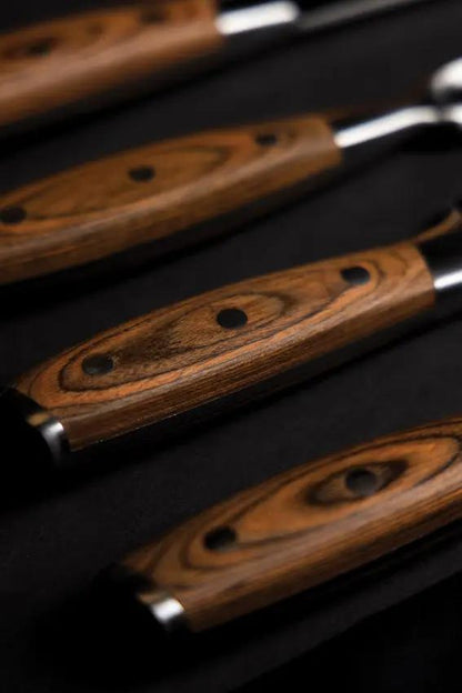 Messermeister Avanta 6 Piece Knife Set BBQ-B - Full Tang X50CrMoV15 Stainless Blades With Pakkawood Handles by Messermeister