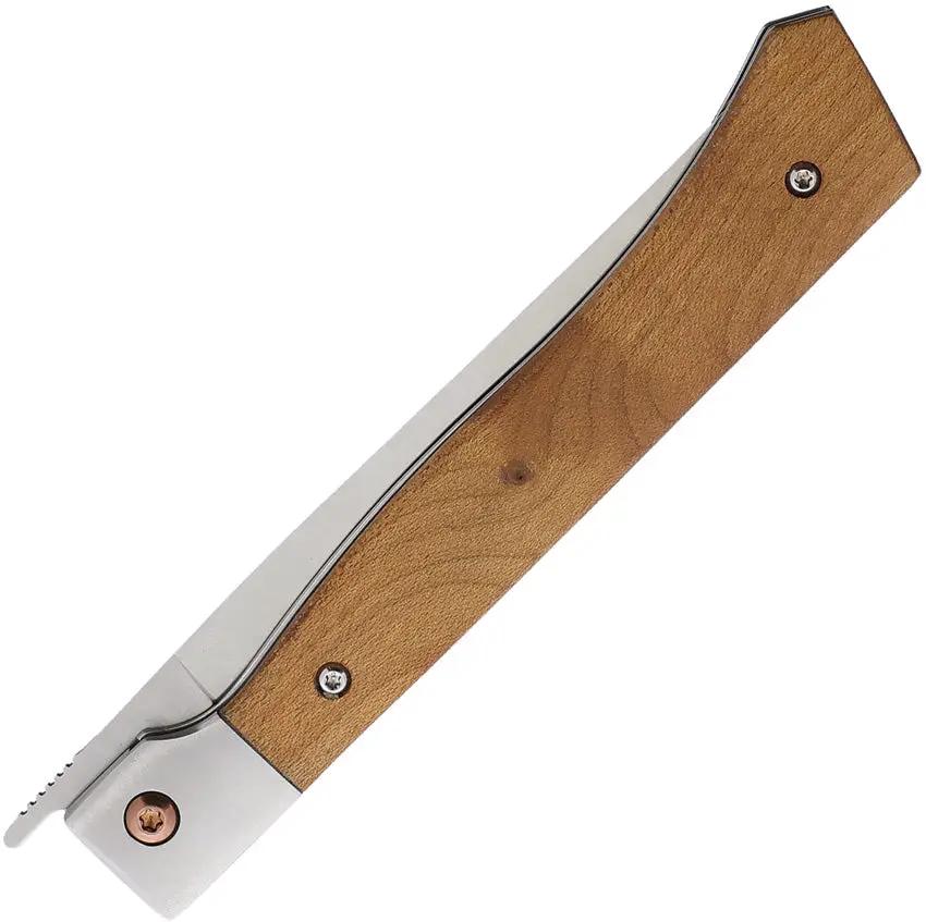 Messermeister Steak Knife Linerlock MFK-864 - Satin 4 Inch Blade With Carbonized Maple Handle For Precise Cuts by Messermeister