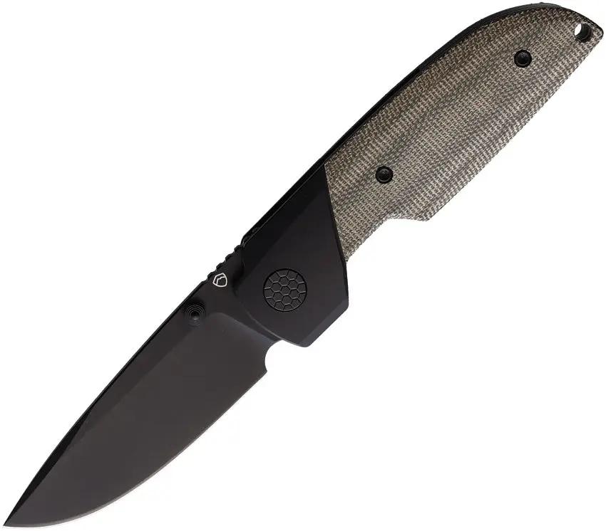 Matsey Basilisk Framelock Green BASILISK-BLK-TI-GRN by Matsey