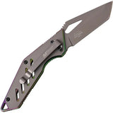 MTech Linerlock Knife MT1065RB Green Tanto TiNi Coated 3Cr13 Blade 4in Closed EDC Tactical by MTech