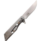 MTech Framelock Dont Tread MT-1160LS Folding Knife For EDC, Slim Locking Frame, 3-Inch Blade by MTech