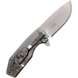 MTech Framelock Devil MT1160SD Folding Knife For EDC Compact Reliable Secure Frame Lock 2.5 Inch Satin Blade by MTech