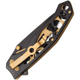 Mtech Linerlock Folding Knife MT1176BK Black 3.5 Inch Blade Compact EDC For Everyday Carry by Mtech