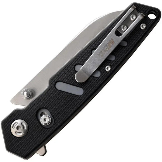 Mtech Linerlock Gray MT-1193BGY Folding Knife For EDC Satin 3.5in Blade Grippy Handle Compact Everyday Carry by Mtech