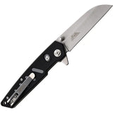 Mtech Linerlock Gray MT-1193BGY Folding Knife For EDC Satin 3.5in Blade Grippy Handle Compact Everyday Carry by Mtech