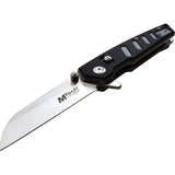 Mtech Linerlock Gray MT-1193BGY Folding Knife For EDC Satin 3.5in Blade Grippy Handle Compact Everyday Carry by Mtech