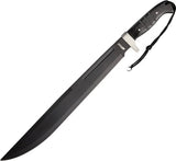 MTech Combat Machete MT-20-08L Rugged Black 25in Overall Length 18.75in 440 Stainless Blade For Survivalists Campers by MTech