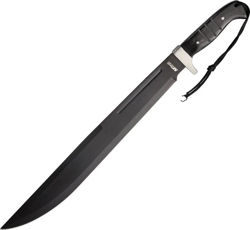 MTech Combat Machete MT-20-08L Rugged Black 25in Overall Length 18.75in 440 Stainless Blade For Survivalists Campers by MTech