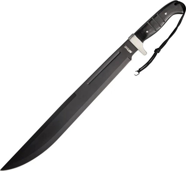 MTech Combat Machete MT-20-08L Rugged Black 25in Overall Length 18.75in 440 Stainless Blade For Survivalists Campers by MTech