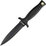 MTech MT206BK Boot Knife with 3.75in Dagger Blade and Grooved Aluminum Handle for Outdoor Pros by MTech