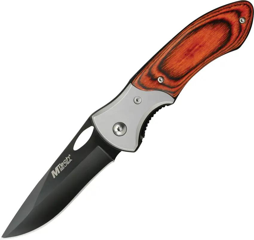 MTech Linerlock MT412 Folding Knife For EDC Enthusiasts Compact Reliable All Purpose Blade With Black Finish by MTech