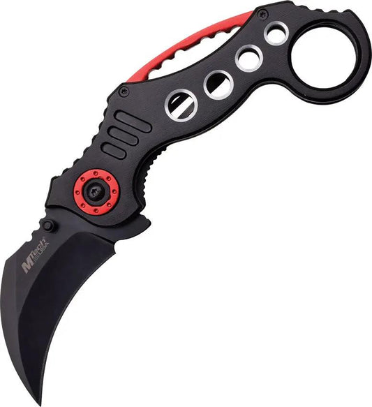 MTech Karambit Linerlock MT-529BK EDC Folding Knife With 2.5in Black Stainless Blade Compact Quick Access by MTech