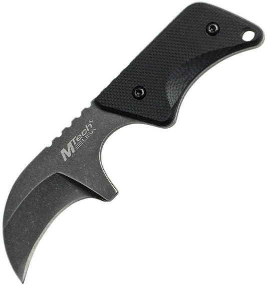 MTech Neck Knife Black Stonewash MT-674