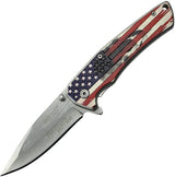 MTech American Flag Framelock A/O MT-A1027P by MTech