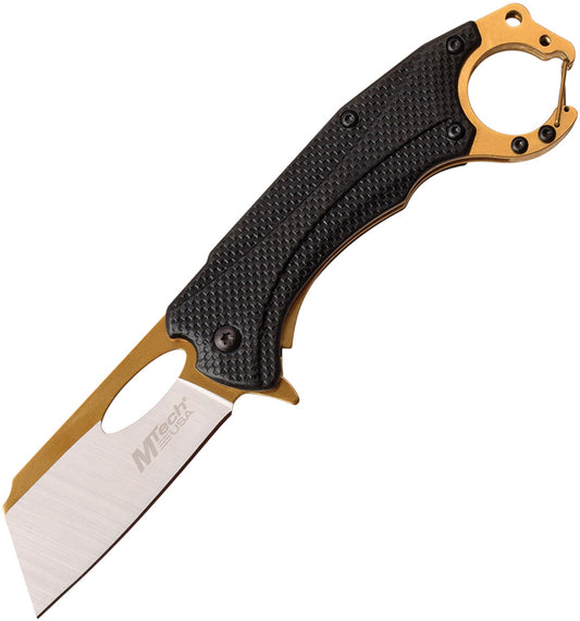 MTech Linerlock A/O Gold/Black MT-A1028BK