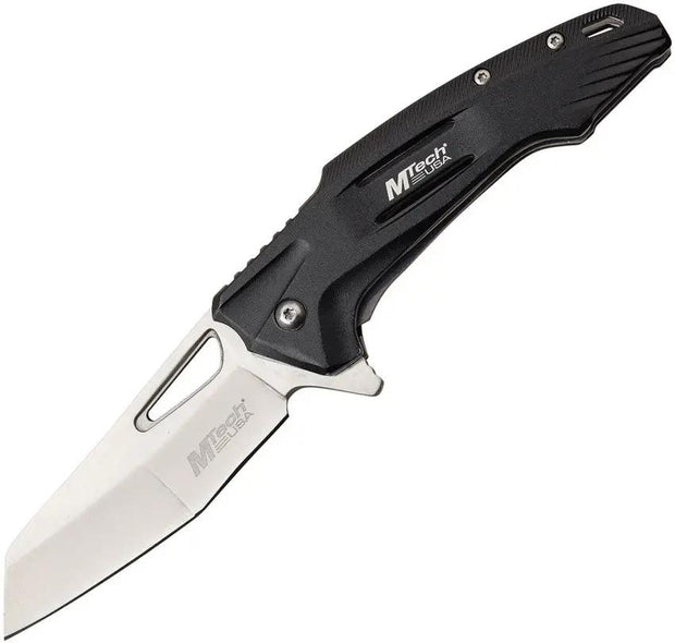 MTech Linerlock Assisted Opening Knife Black MT A1131BK For EDC Everyday Carry Satin 3.5 Inch Blade by MTech