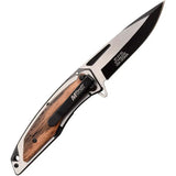 MTech Framelock Assisted Opening Knife With Pakkawood Handle MT A1153BWD For EDC Enthusiasts by MTech
