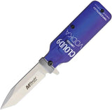 MTech Vodka Linerlock Assisted Opening Pocket Knife MT-A1190V Satin Tanto Blade Vodka Bottle Handle for EDC by MTech