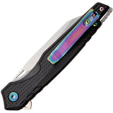MTech MT-A1194BRD Linerlock Assisted Opening Pocket Knife For EDC Enthusiasts Black Textured Nylon Handle by MTech