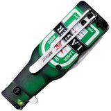 Mtech Bottle Linerlock Knife Lager Artwork Assisted Opening EDC Bottle Opener Outdoors by Mtech