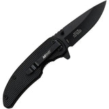 Premium MTech Linerlock Assisted Opening Knife MT A1198BK Black Aluminum Handle for EDC Enthusiasts by MTech