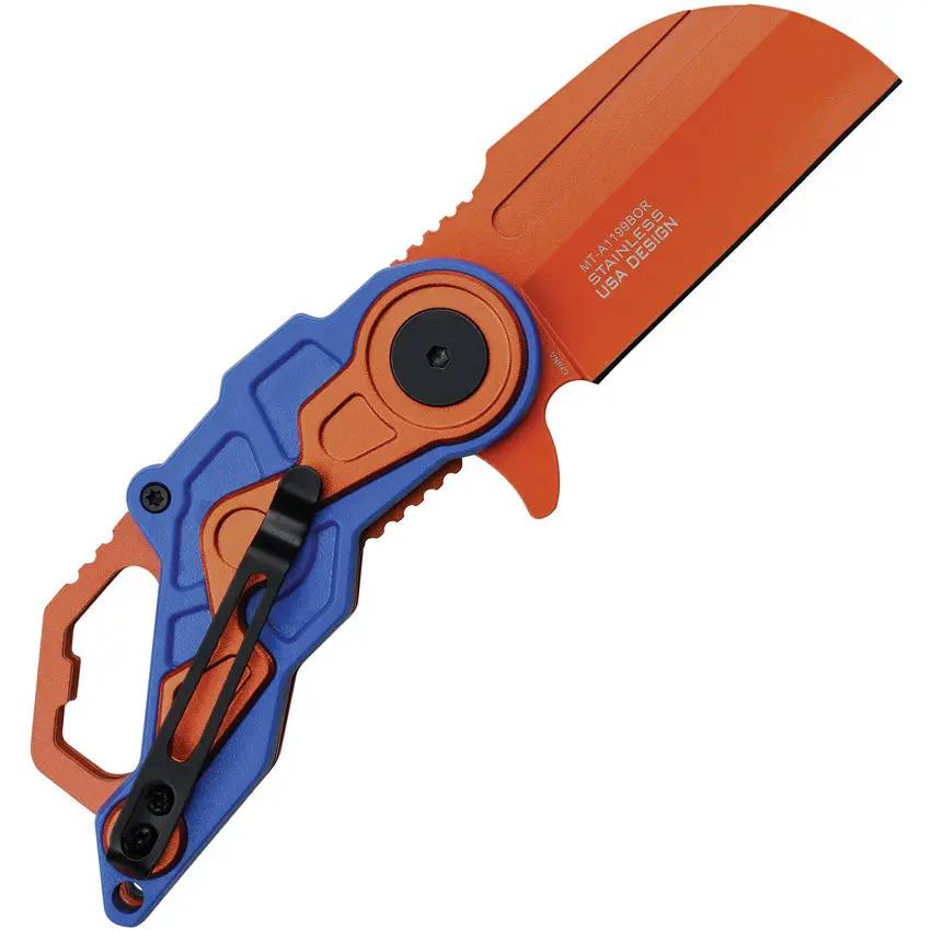 Mtech Linerlock Assisted Opening Knife Orange TiNi Blade EDC Enthusiasts Bottle Opener by Mtech