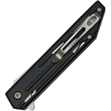 Mtech Linerlock Assisted Opening Knife MT A1200BK For EDC Enthusiasts Durable Satin 3Cr13 Blade Black Aluminum Handle by Mtech